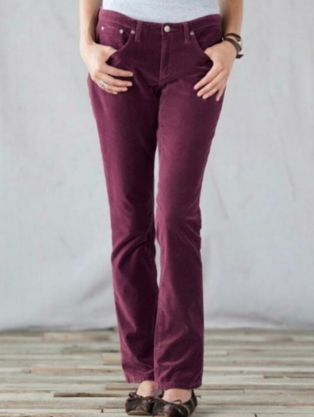 Sundance Day & Night Velveteen 5 Pocket Stretch Pants Size 8
